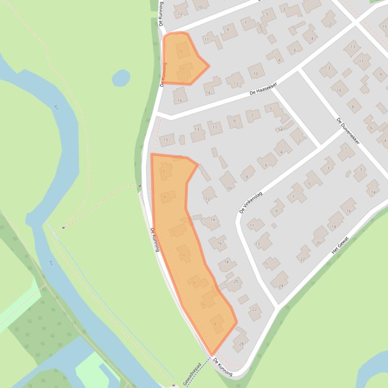 Kaart van postcodegebied 5258KR.