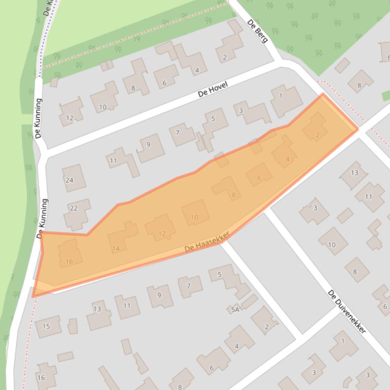 Kaart van postcodegebied 5258KT.