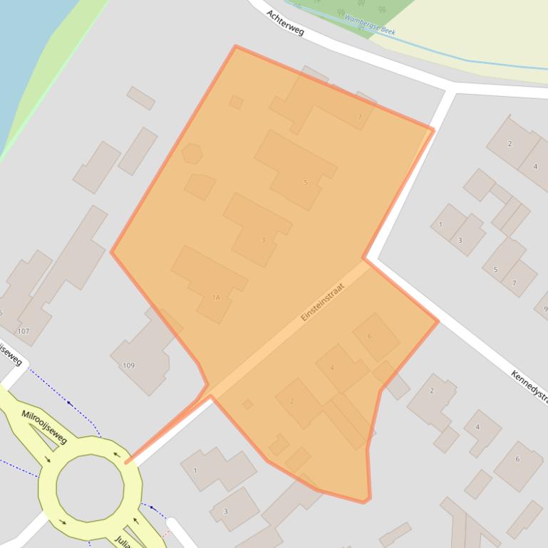 Kaart van postcodegebied 5258LG.