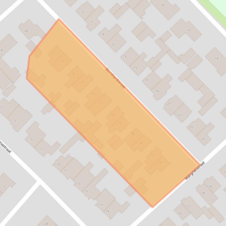 Kaart van postcodegebied 5258LK.