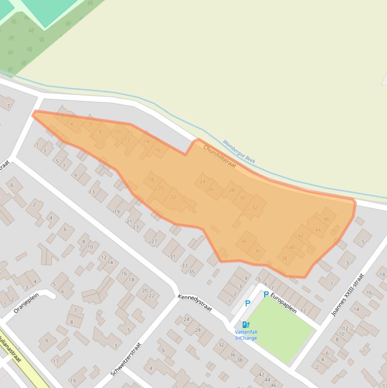 Kaart van postcodegebied 5258LW.