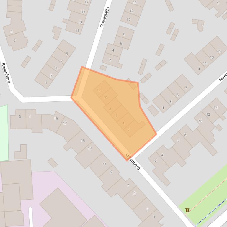 Kaart van postcodegebied 5258PB.