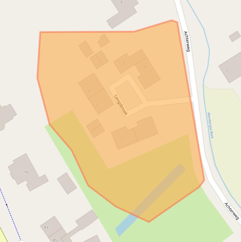 Kaart van postcodegebied 5258RC.