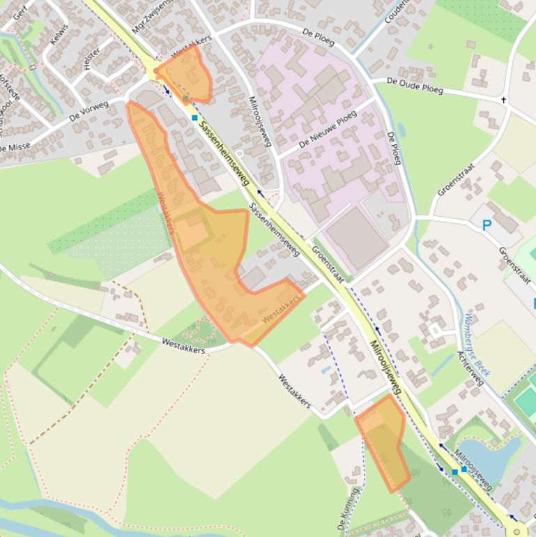 Kaart van postcodegebied 5258SB.