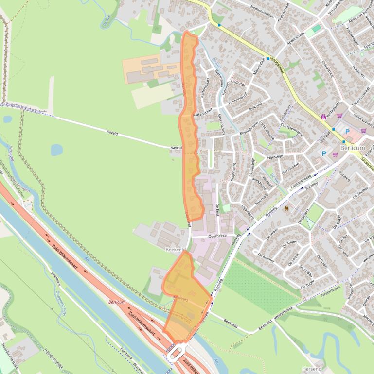Kaart van postcodegebied 5258SH.