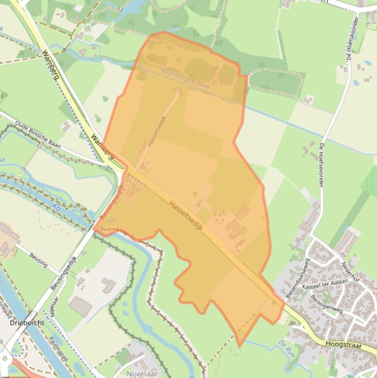 Kaart van postcodegebied 5258SK.