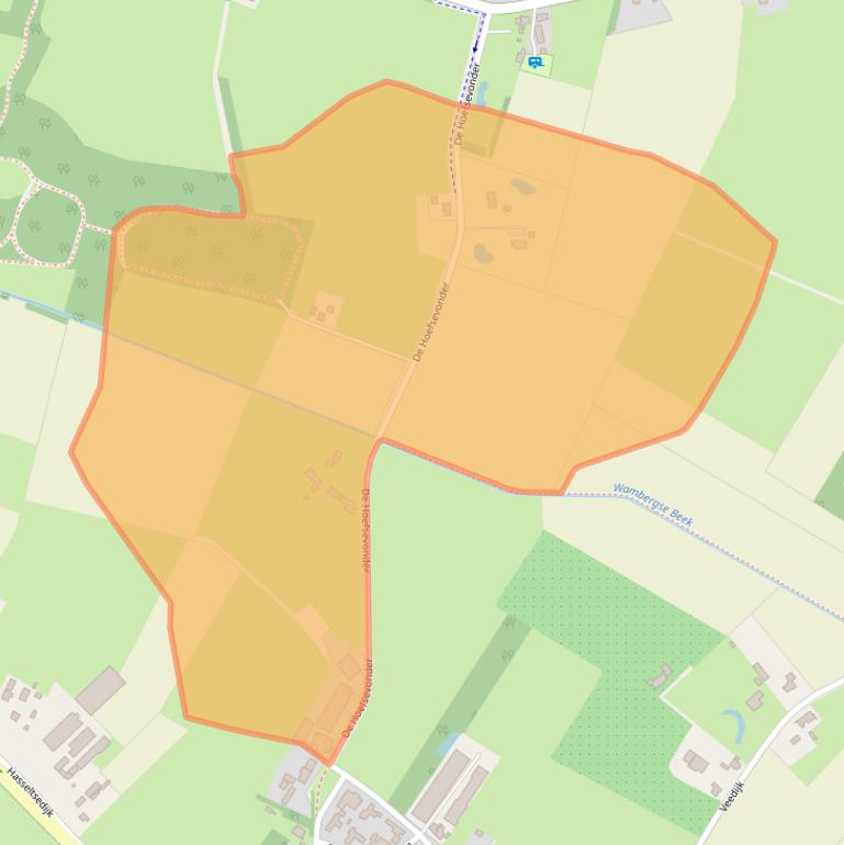 Kaart van postcodegebied 5258SP.