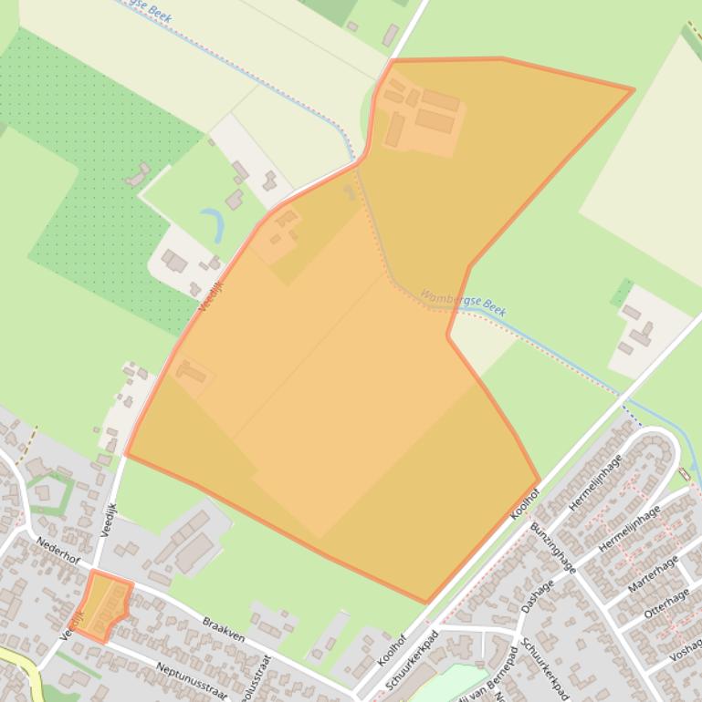 Kaart van postcodegebied 5258SW.