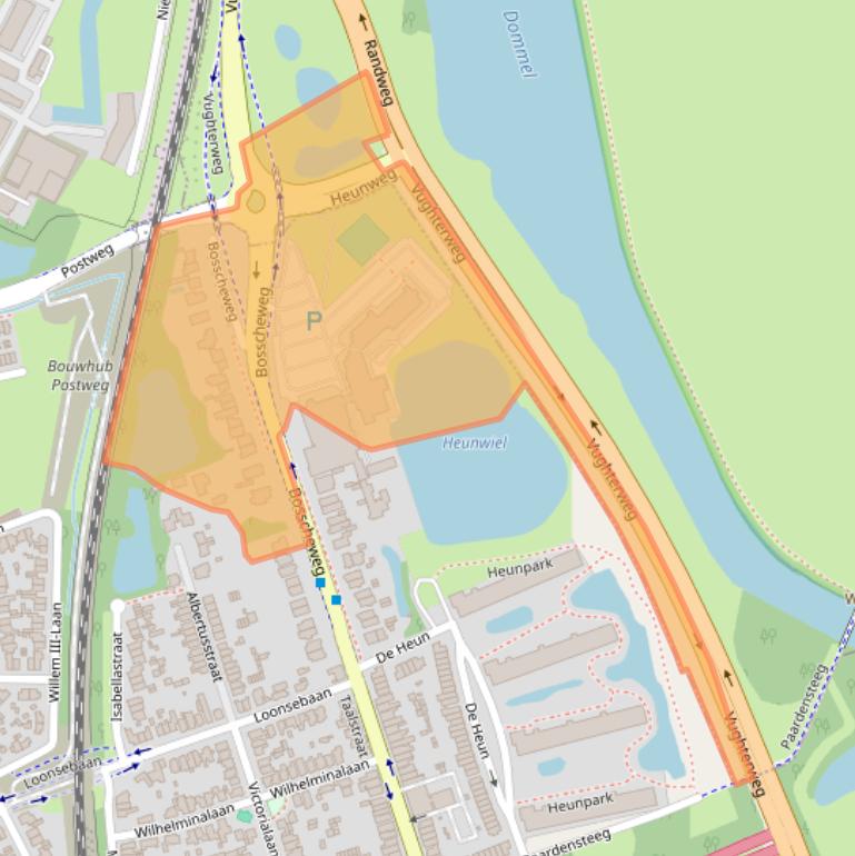 Kaart van postcodegebied 5261AB.