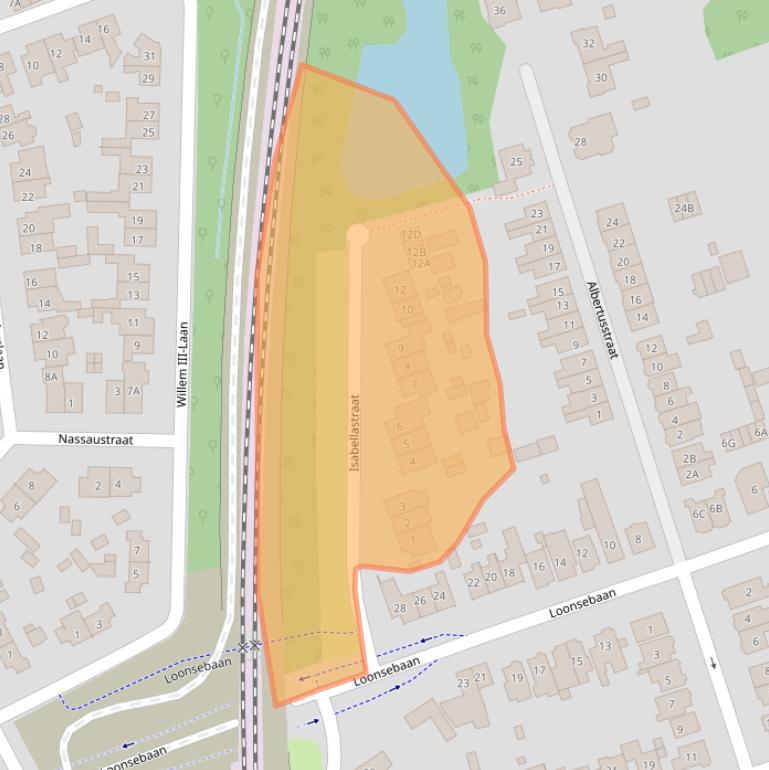 Kaart van postcodegebied 5261AG.