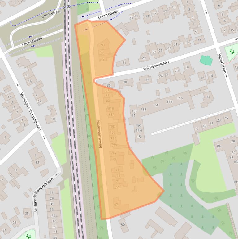 Kaart van postcodegebied 5261AK.