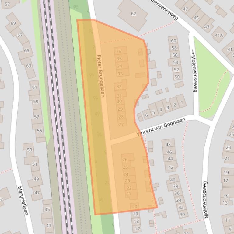 Kaart van postcodegebied 5261AN.