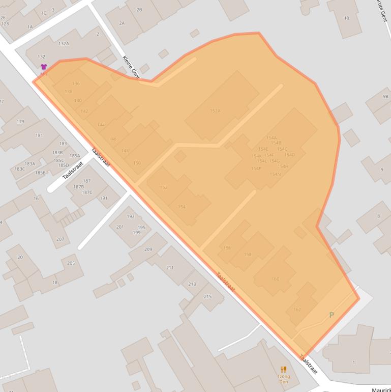 Kaart van postcodegebied 5261BJ.