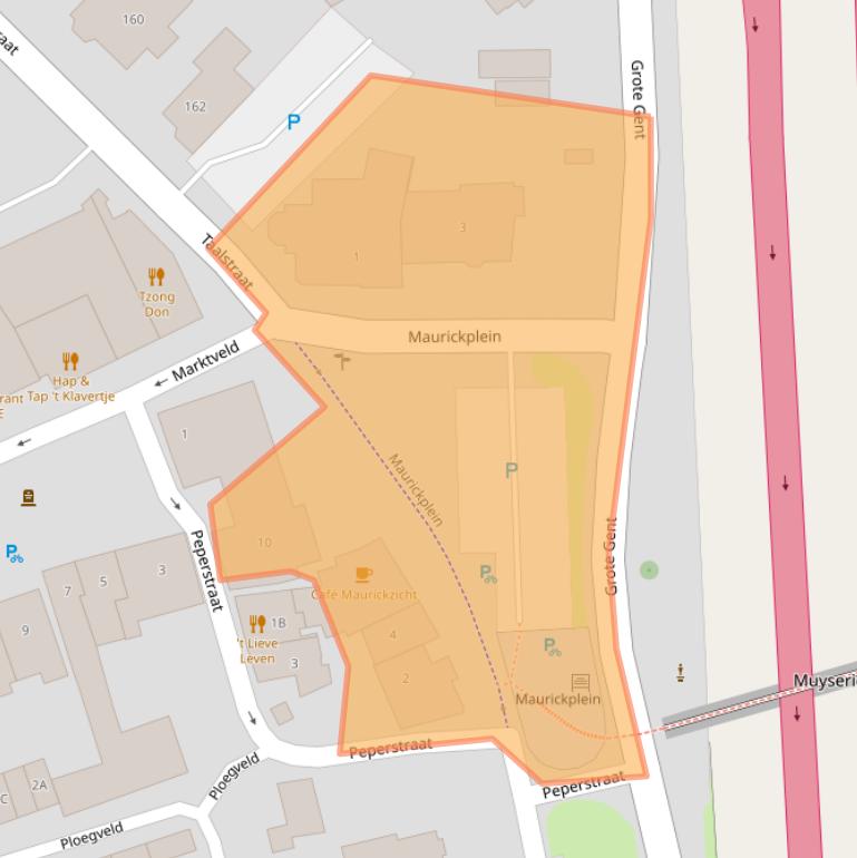 Kaart van postcodegebied 5261BV.