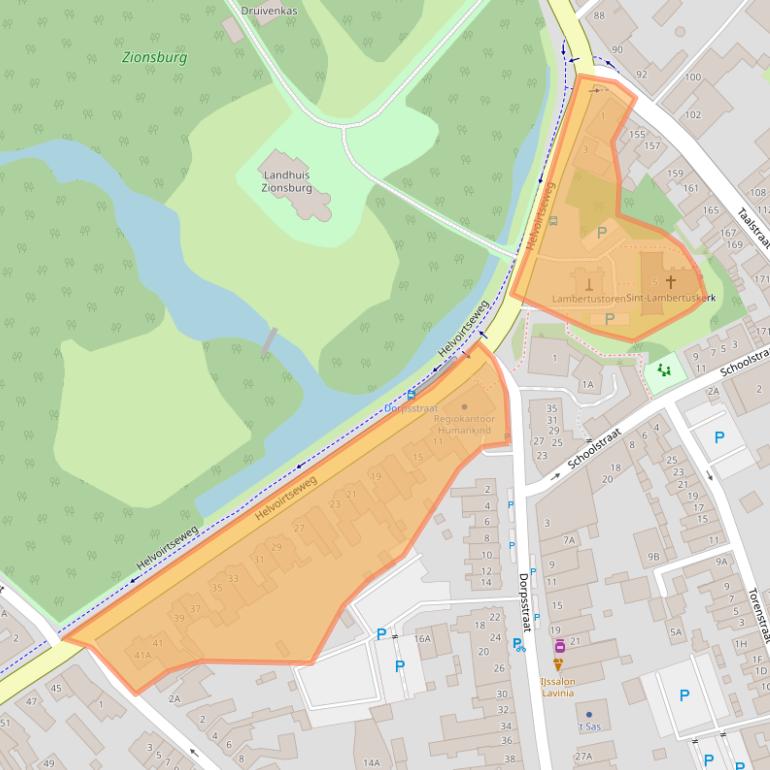 Kaart van postcodegebied 5261CA.