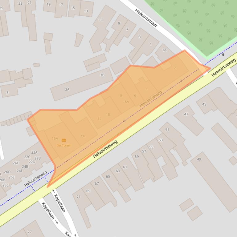 Kaart van postcodegebied 5261CE.