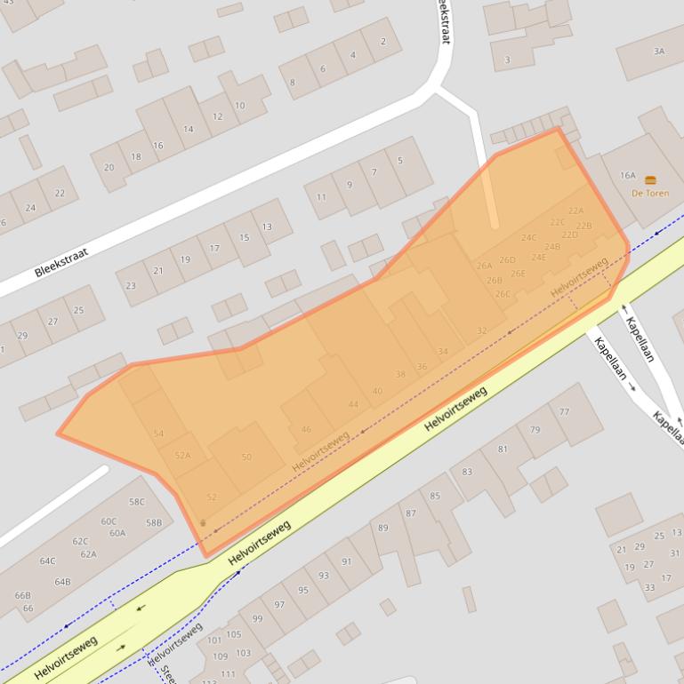 Kaart van postcodegebied 5261CG.