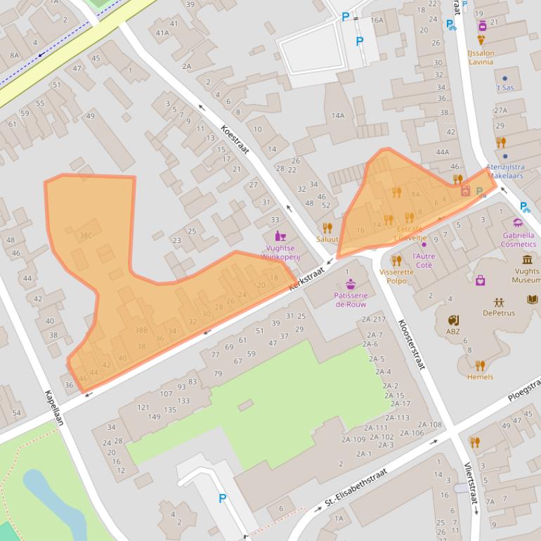 Kaart van postcodegebied 5261CR.