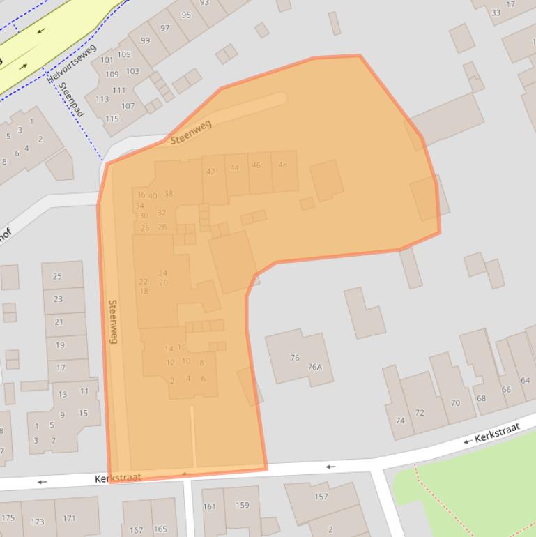 Kaart van postcodegebied 5261CZ.
