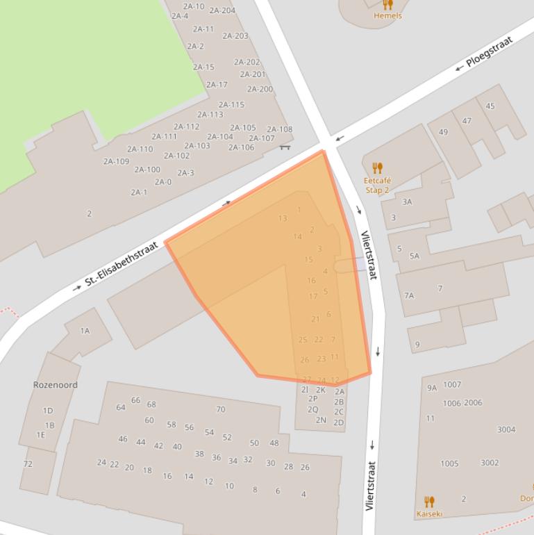 Kaart van postcodegebied 5261EN.