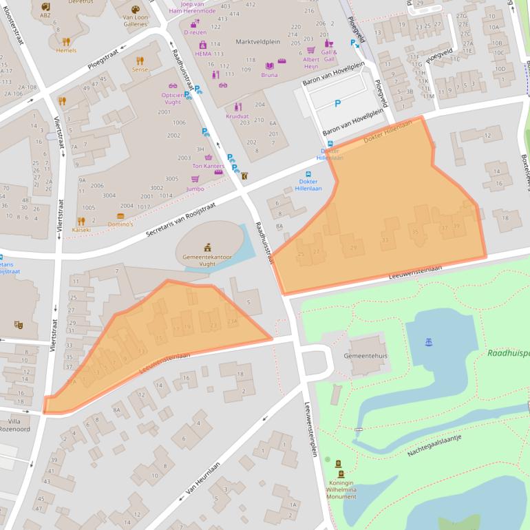 Kaart van postcodegebied 5261ES.