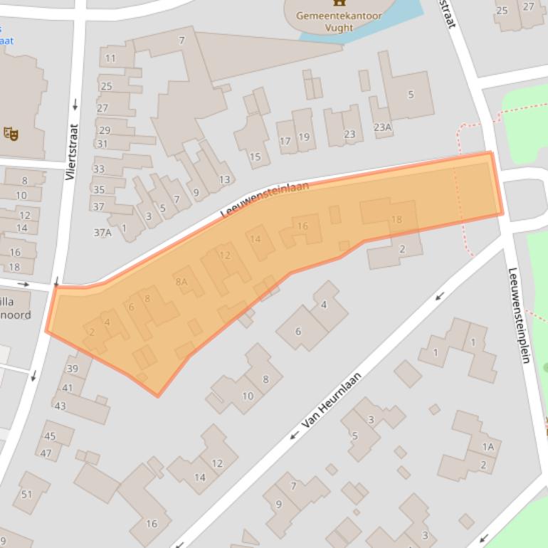 Kaart van postcodegebied 5261ET.