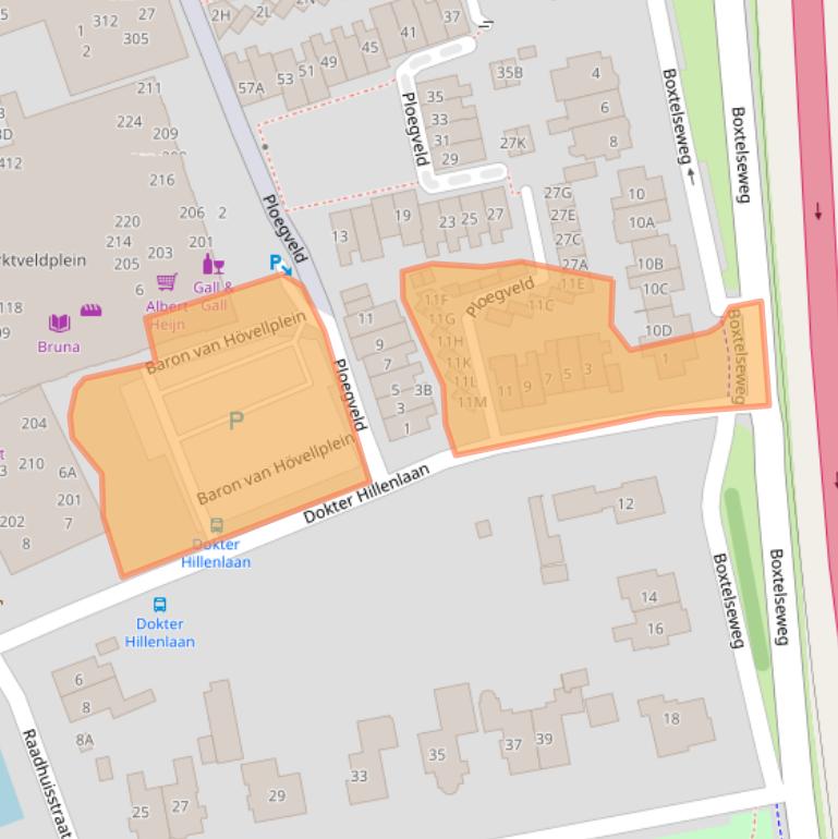 Kaart van postcodegebied 5261EZ.