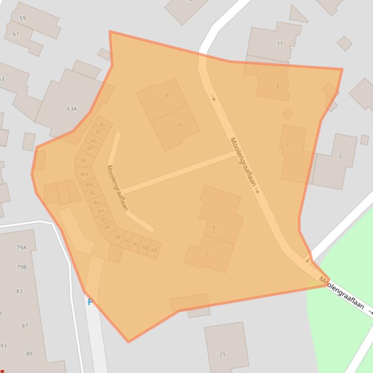 Kaart van postcodegebied 5261GA.