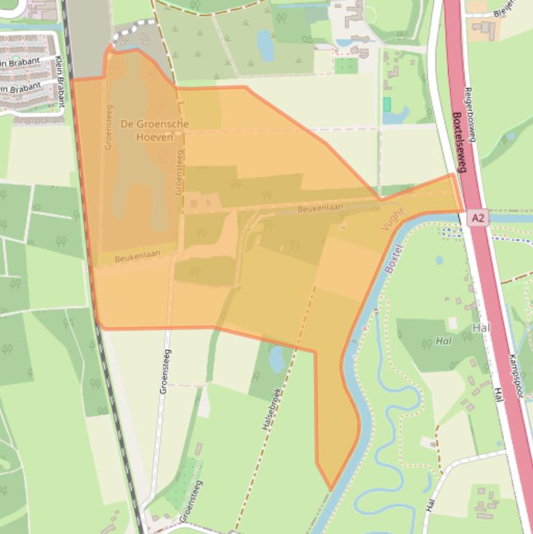 Kaart van postcodegebied 5261LE.