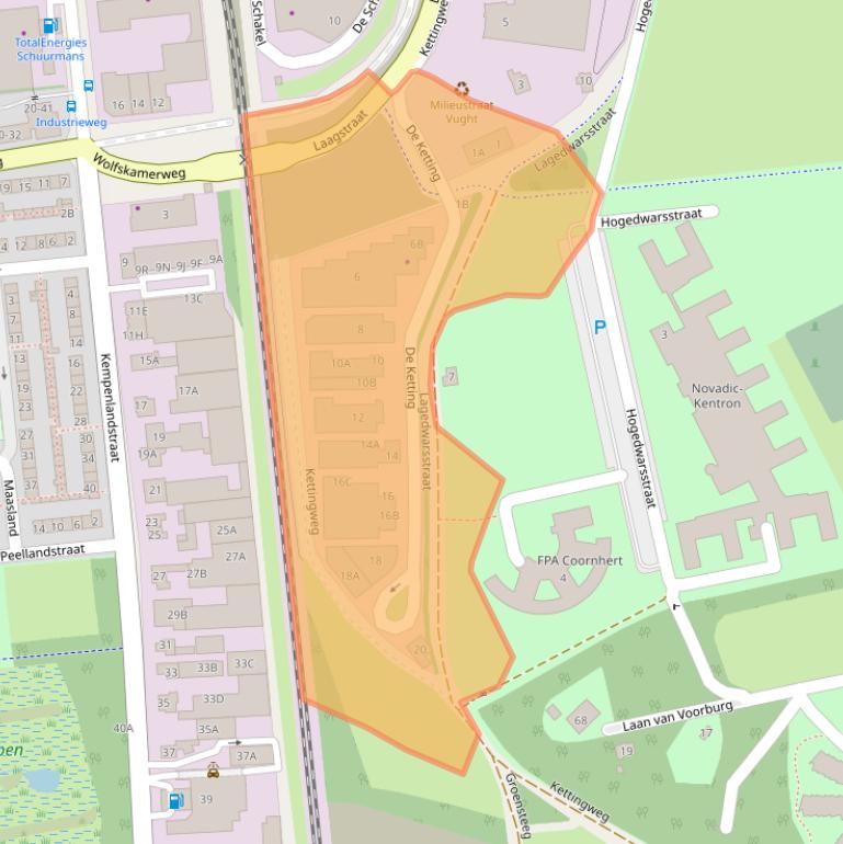 Kaart van postcodegebied 5261LJ.