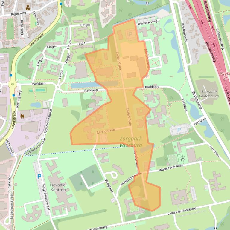 Kaart van postcodegebied 5261LT.