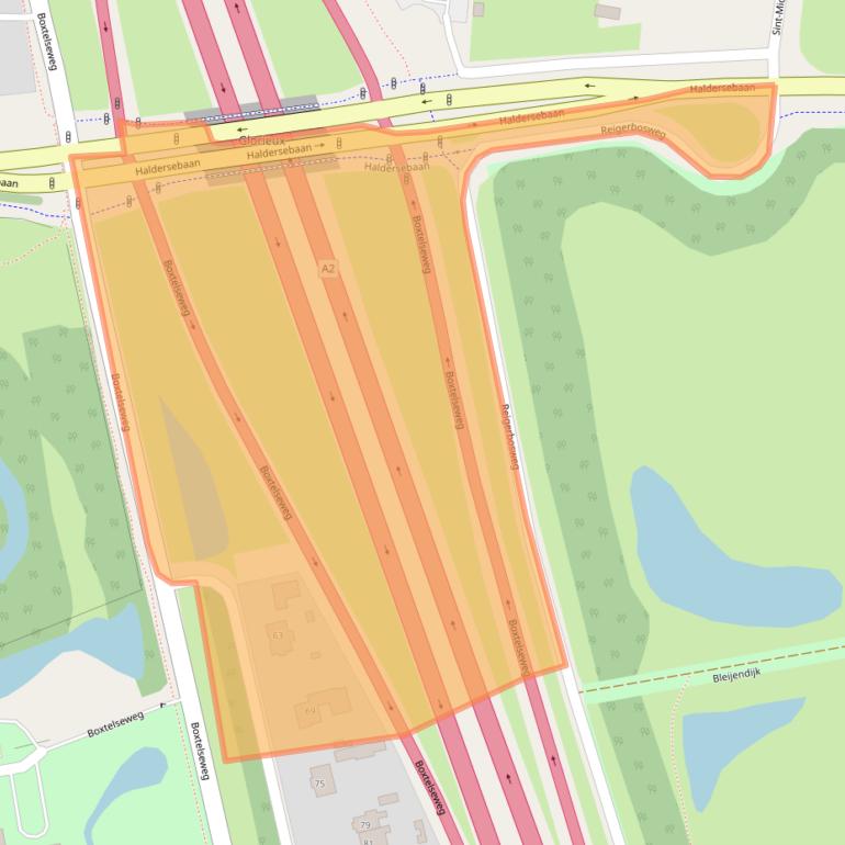 Kaart van postcodegebied 5261NB.