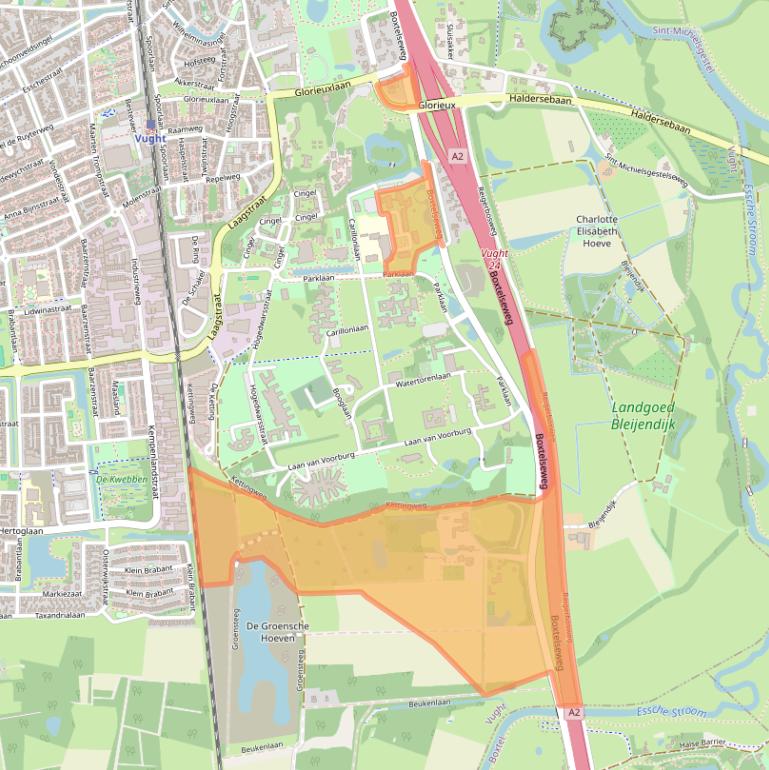 Kaart van postcodegebied 5261NE.