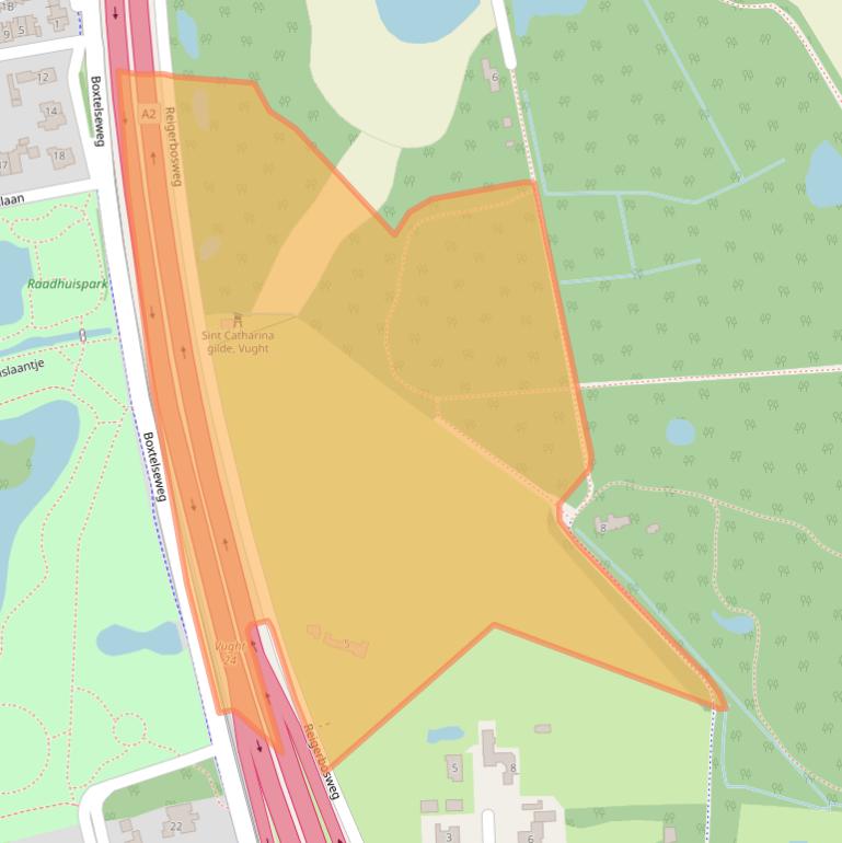 Kaart van postcodegebied 5261NM.