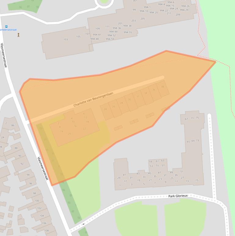 Kaart van postcodegebied 5261RX.