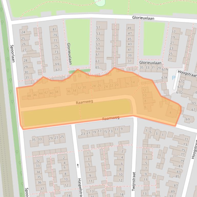 Kaart van postcodegebied 5261SL.