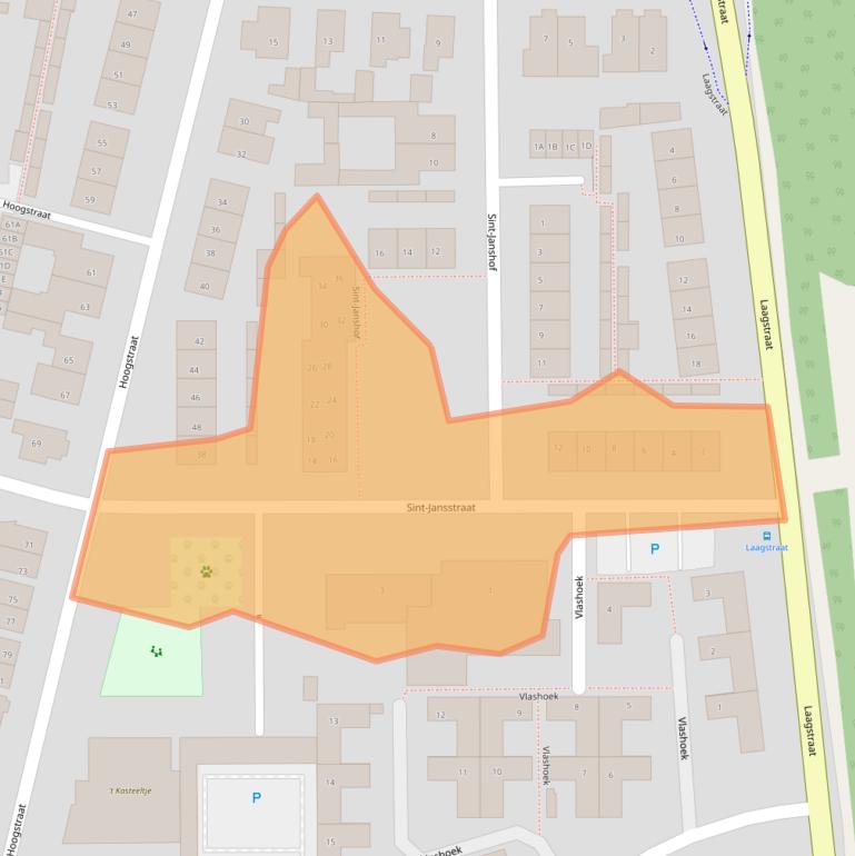 Kaart van postcodegebied 5261ST.