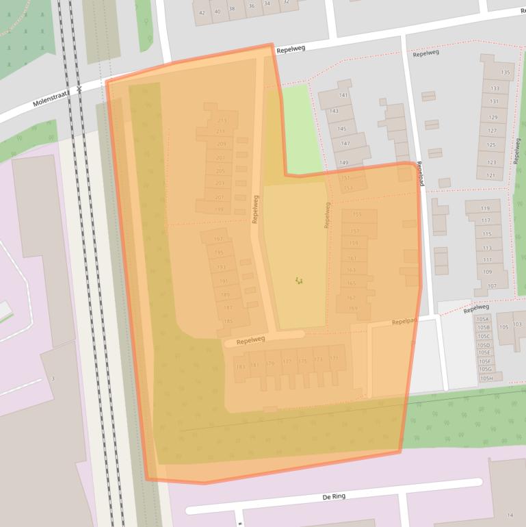 Kaart van postcodegebied 5261SZ.