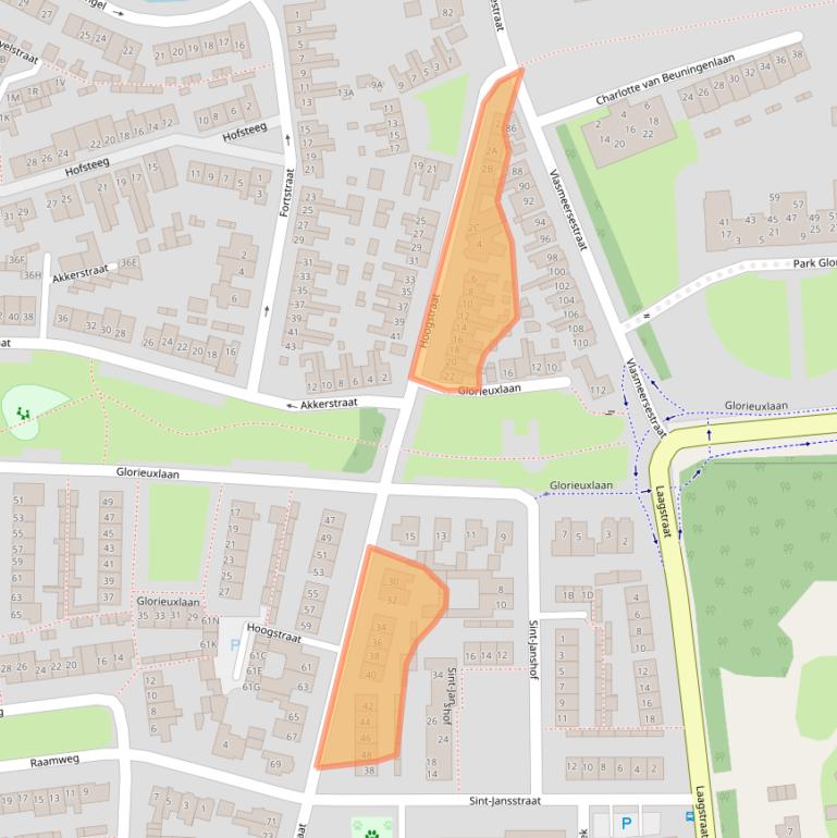 Kaart van postcodegebied 5261TH.