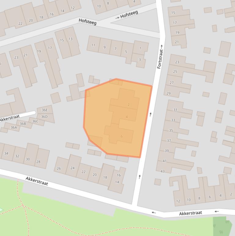 Kaart van postcodegebied 5261TK.