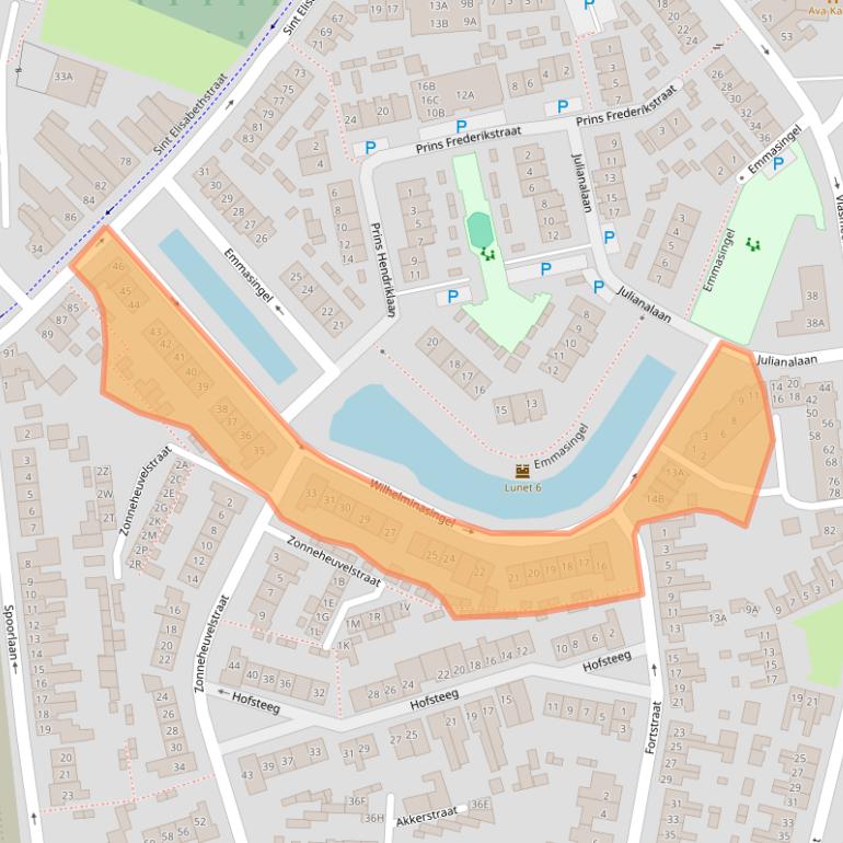 Kaart van postcodegebied 5261TM.