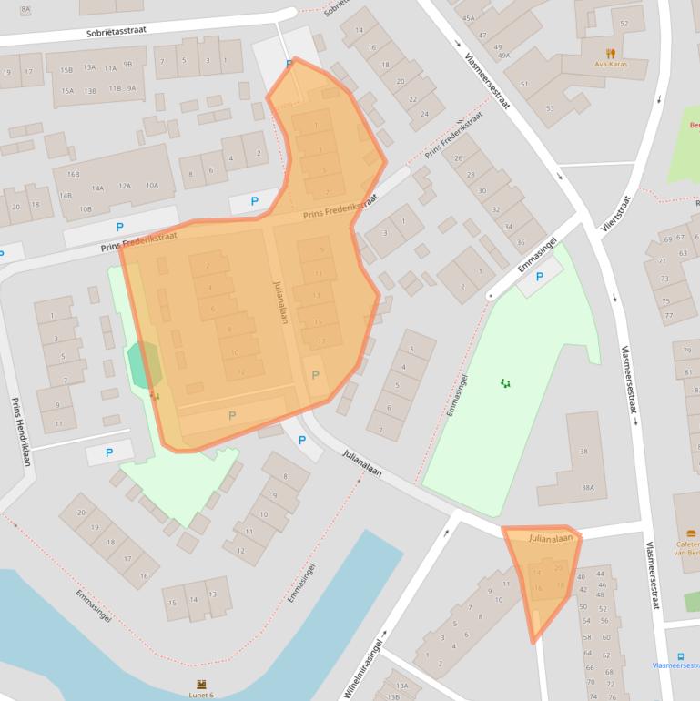 Kaart van postcodegebied 5261TS.