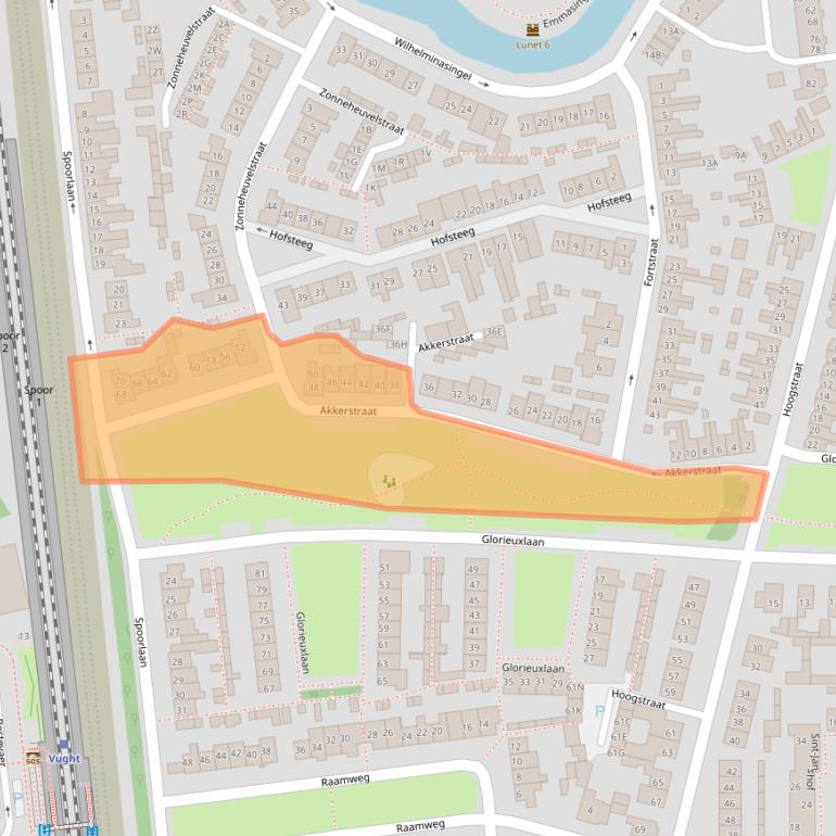 Kaart van postcodegebied 5261TX.