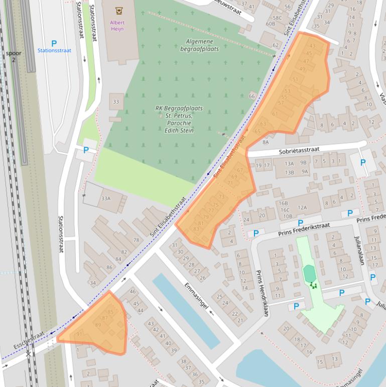 Kaart van postcodegebied 5261VL.