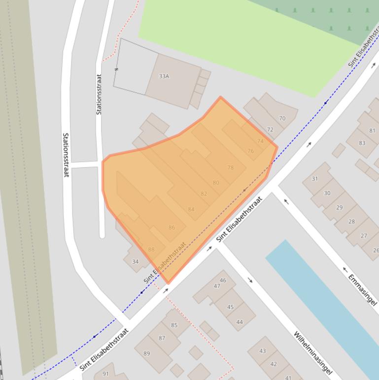 Kaart van postcodegebied 5261VS.