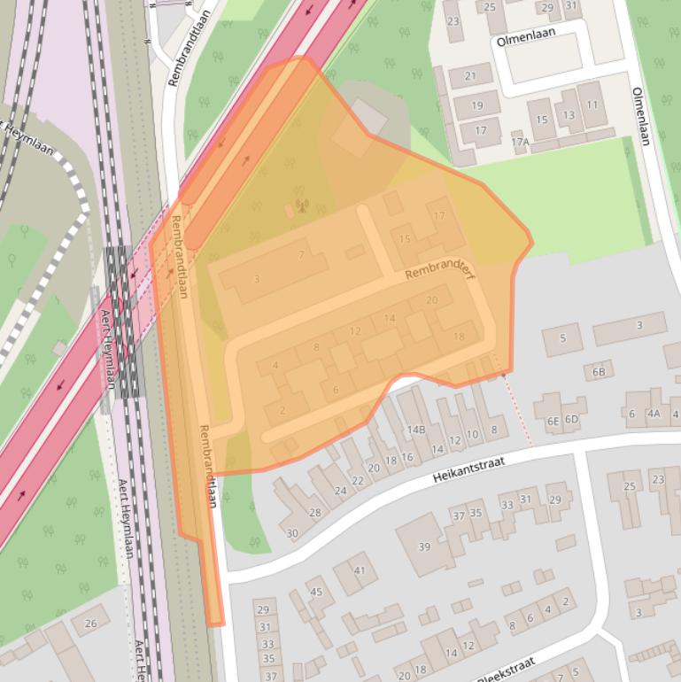 Kaart van postcodegebied 5261XS.