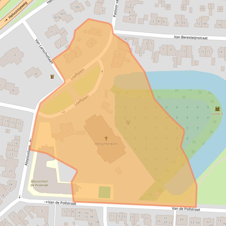 Kaart van postcodegebied 5262AJ.