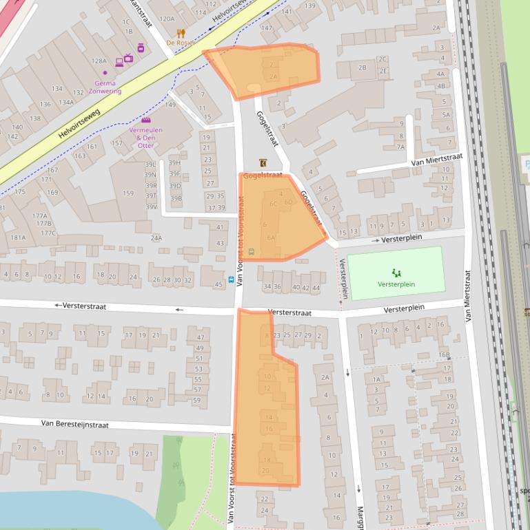 Kaart van postcodegebied 5262AN.