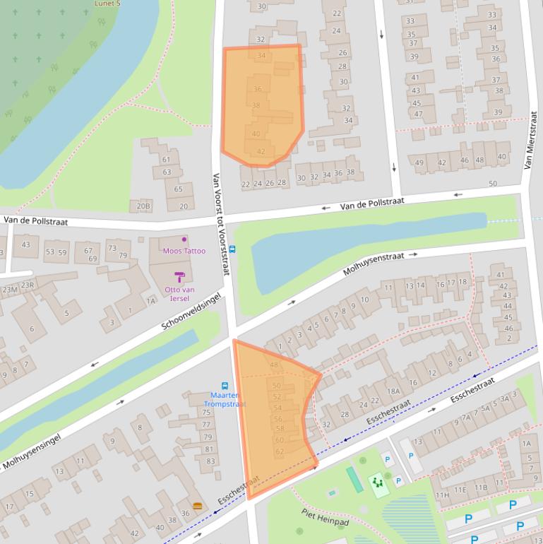 Kaart van postcodegebied 5262AR.