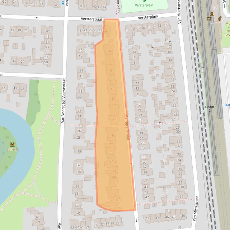 Kaart van postcodegebied 5262AV.